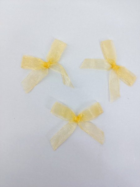 ببيونات شيفون (ذهبي) 1 سم